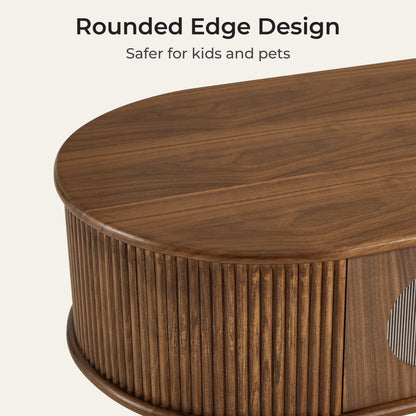 Taylor Ash Wood Storage Coffee Table