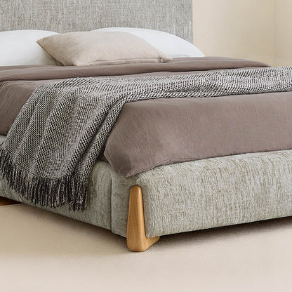 Teleri Modern Platform Bed with Wood Leg