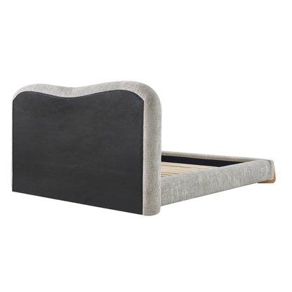 Teleri Modern Platform Bed with Wood Leg