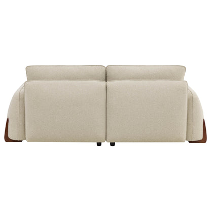 Teleri 4-seat Modular Curved Sofa with Wood Leg