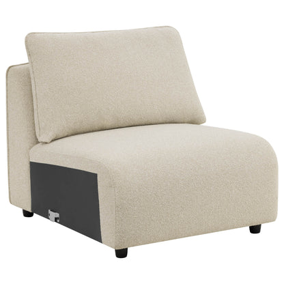 Teleri 3-seat Modular Curved Sofa with Wood Leg