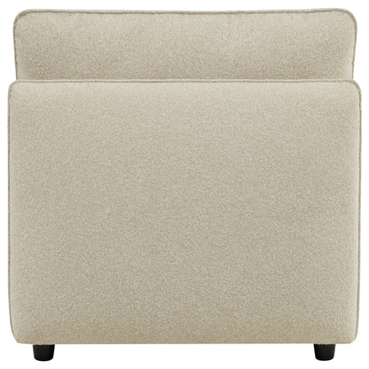 Teleri 4-seat Modular Curved Sofa with Wood Leg