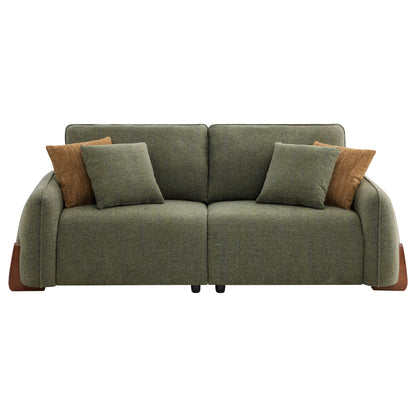 Teleri 5-seat Modular Curved Sofa with Wood Leg