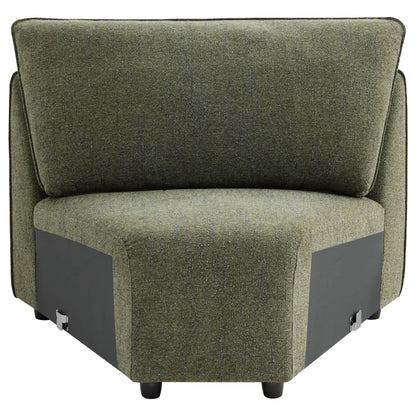 Teleri 2-seat Modular Curved Sofa with Wood Leg