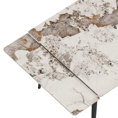 Teresa Extendable Glossy Sintered Stone Dining Table,71"-95"