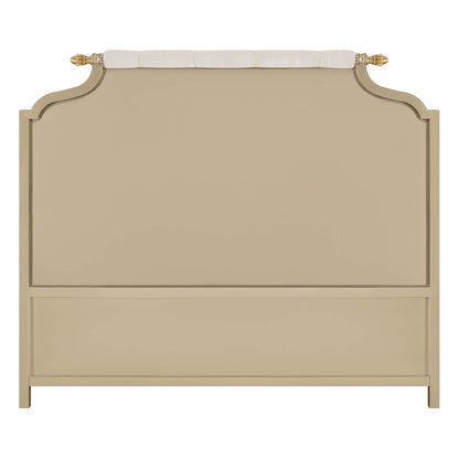 Teresa King Solid Birchwood Upholstered Bed