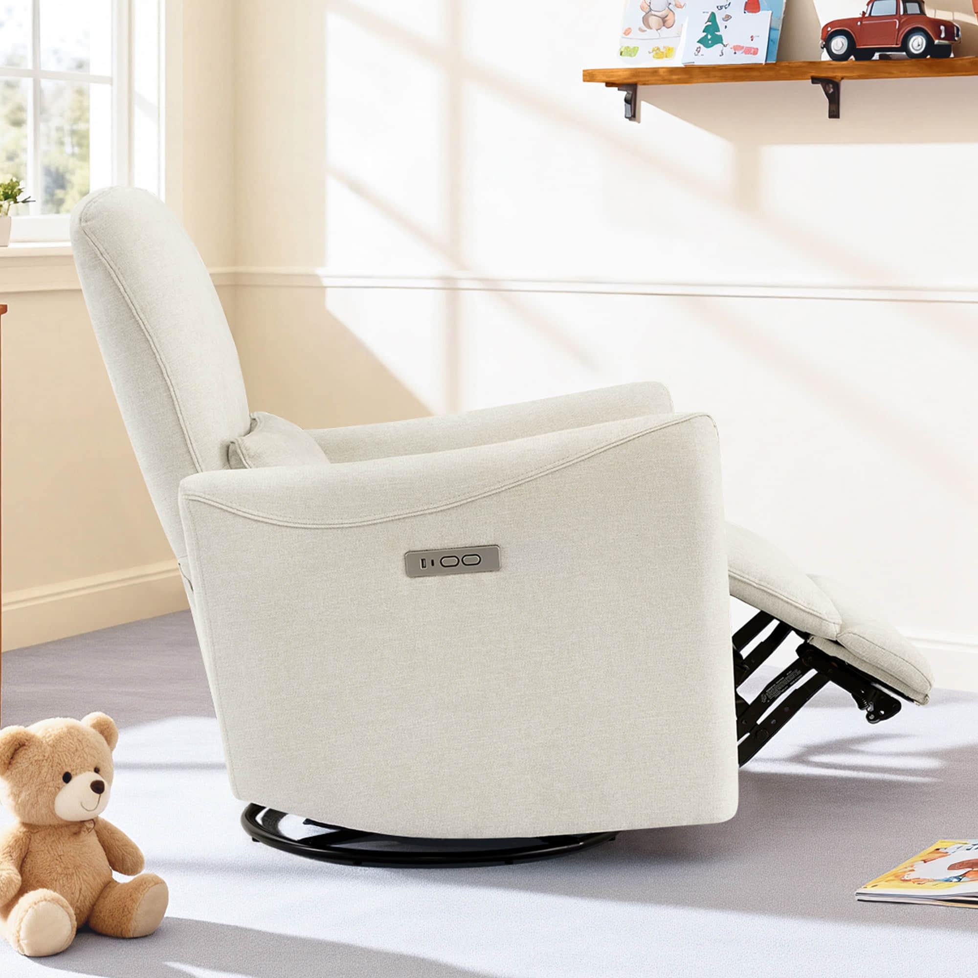 Tracee Modern Power Swivel Glider Recliner