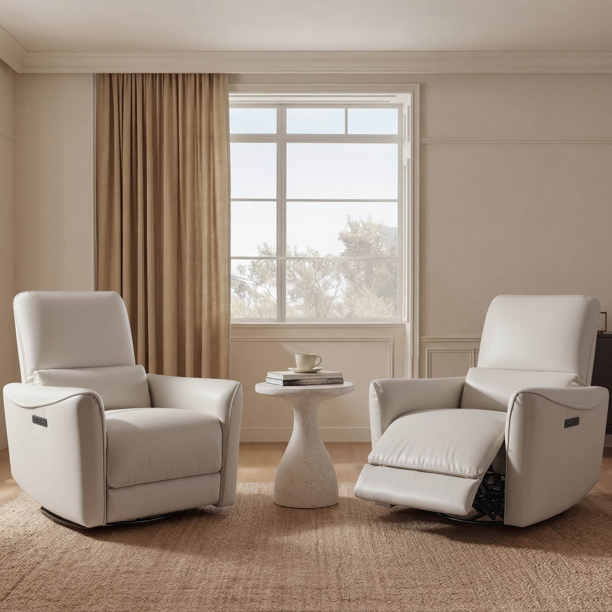 Tracee Modern Power Swivel Glider Recliner