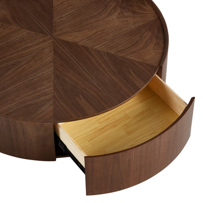 Vanessa Round Coffee Table with Storage