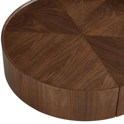Vanessa Round Coffee Table with Storage
