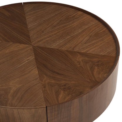 Vanessa Round Coffee Table with Storage