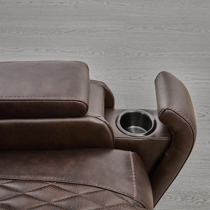 Victor Genuine Leather Power Recliner with Heat & Cooling