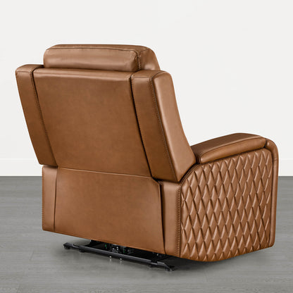 Victor Genuine Leather Power Recliner with Heat & Cooling