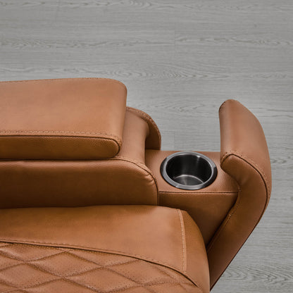 Victor Genuine Leather Power Recliner with Heat & Cooling