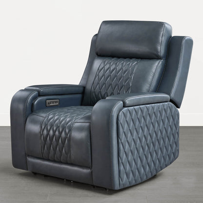 Victor Genuine Leather Power Recliner with Heat & Cooling