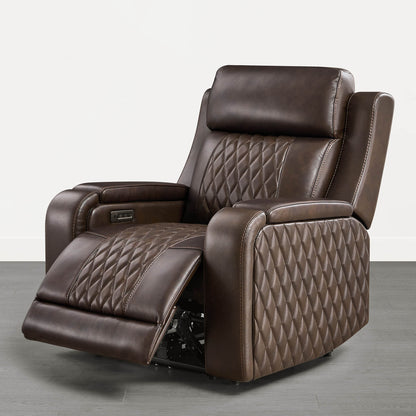 Victor Genuine Leather Power Recliner with Heat & Cooling