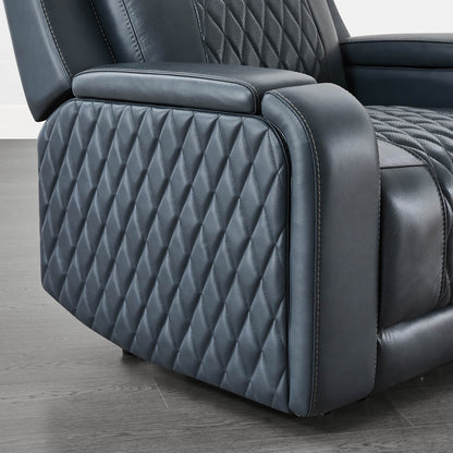 Victor Genuine Leather Power Recliner with Heat & Cooling