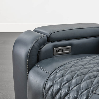 Victor Genuine Leather Power Recliner with Heat & Cooling