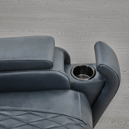 Victor Genuine Leather Power Recliner with Heat & Cooling