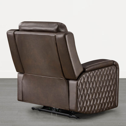 Victor Genuine Leather Power Recliner with Heat & Cooling