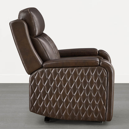 Victor Genuine Leather Power Recliner with Heat & Cooling