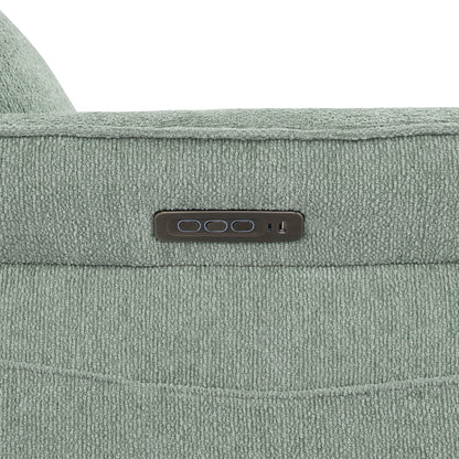 Vinca Power Swivel Nursery Glider Recliner with Power Lumbar & Headrest