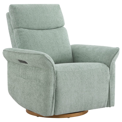 Vinca Power Swivel Nursery Glider Recliner with Power Lumbar & Headrest