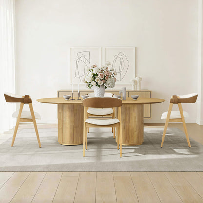 Winfred Mid-century Modern Chenille Dining Chair(Set of 2)