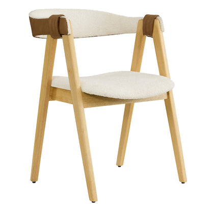 Winfred Mid-century Modern Chenille Dining Chair(Set of 2)