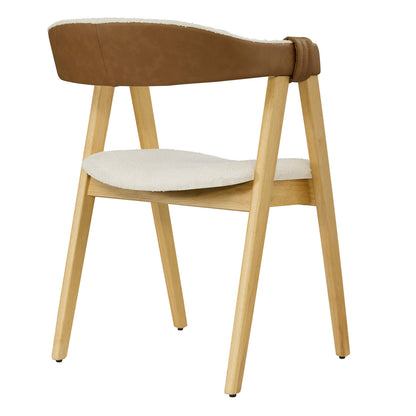 Winfred Mid-century Modern Chenille Dining Chair(Set of 2)