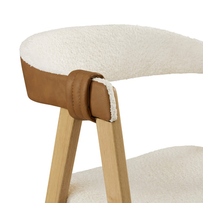 Winfred Mid-century Modern Chenille Dining Chair(Set of 2)