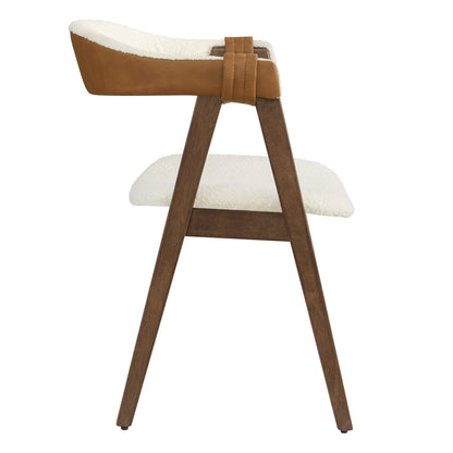 Winfred Mid-century Modern Chenille Dining Chair(Set of 2)