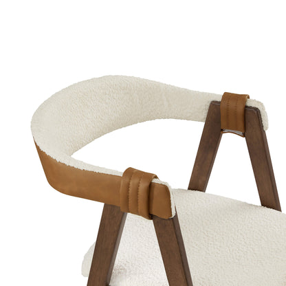 Winfred Mid-century Modern Chenille Dining Chair(Set of 2)