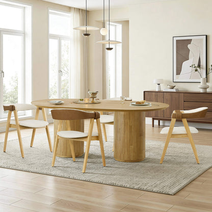 Winfred Mid-century Modern Chenille Dining Chair(Set of 2)