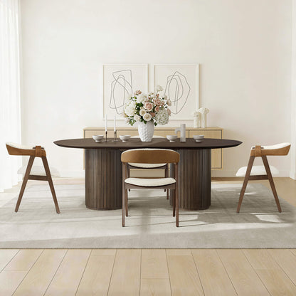 Winfred Mid-century Modern Chenille Dining Chair(Set of 2)