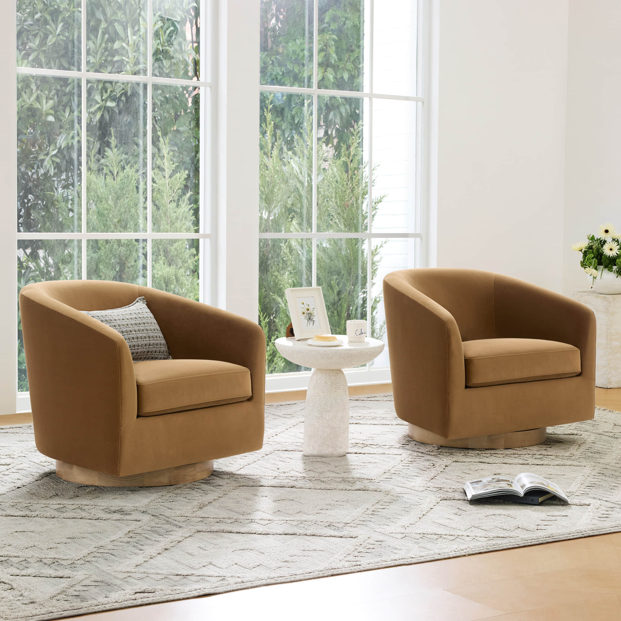 Wren Modern Swivel Accent Chair