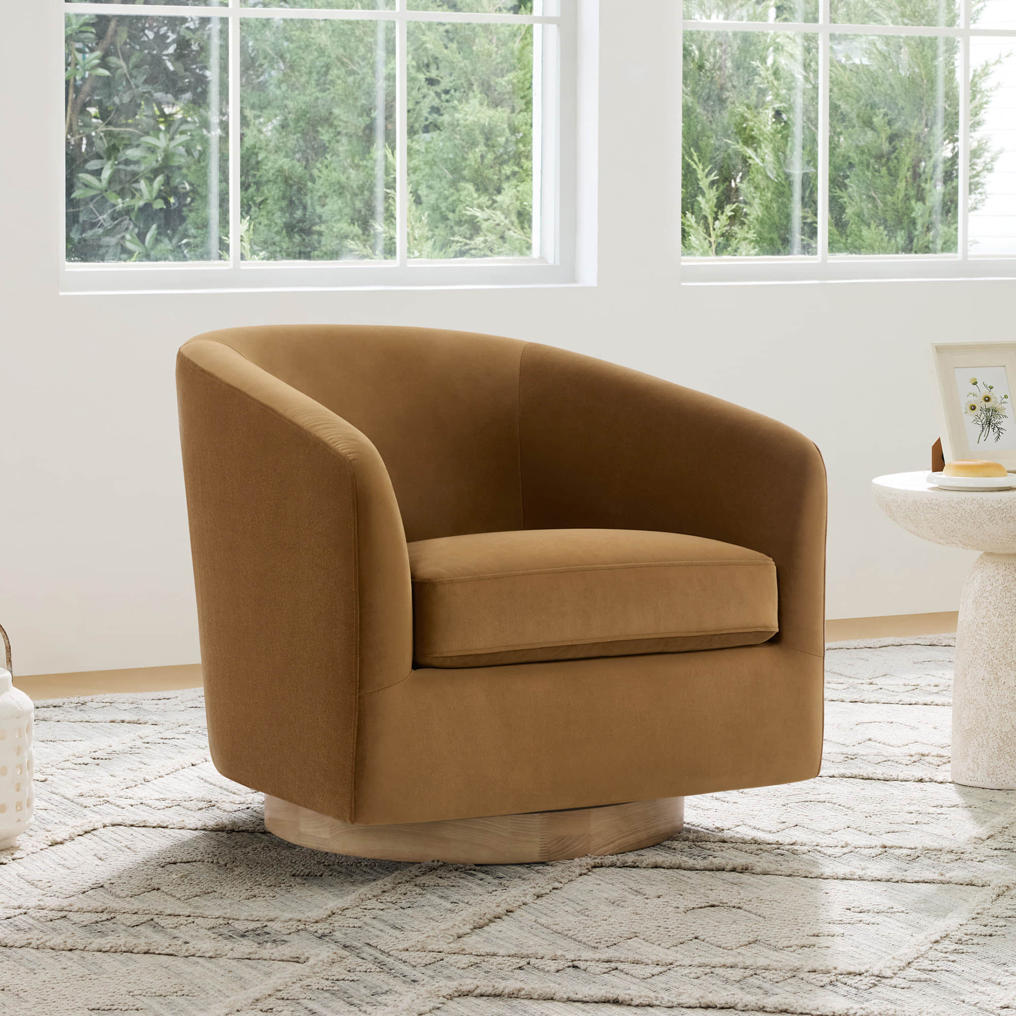 Wren Modern Swivel Accent Chair