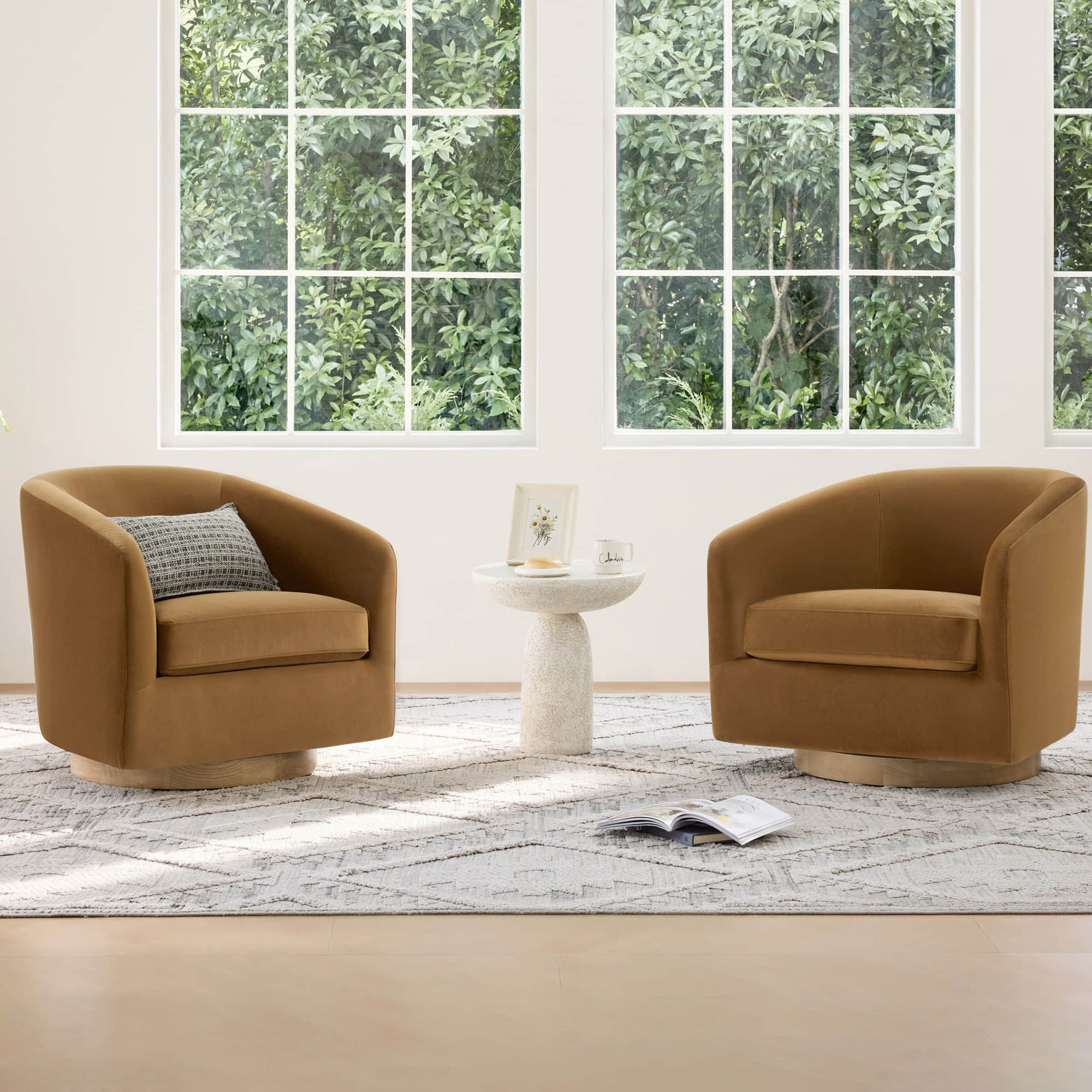 Wren Modern Swivel Accent Chair
