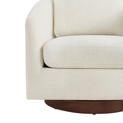 Wren Modern Swivel Accent Chair with Back Cushion