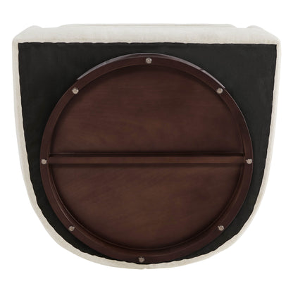 Wren Modern Swivel Accent Chair with Back Cushion