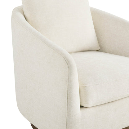 Wren Modern Swivel Accent Chair with Back Cushion