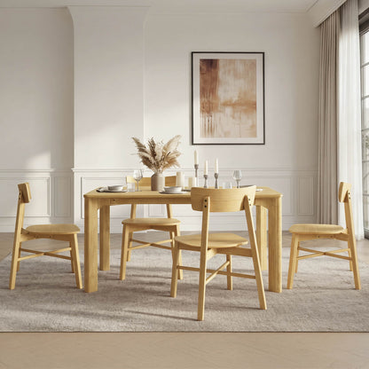 Wyatt Minimalist Wood Dining Chair