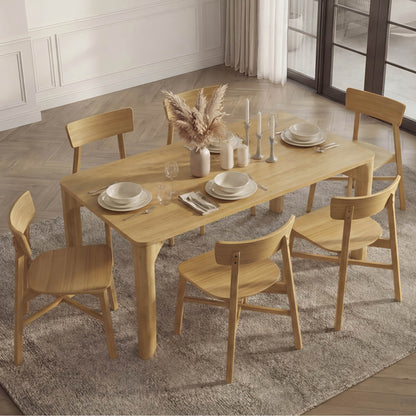 Wyatt Minimalist Wood Dining Chair