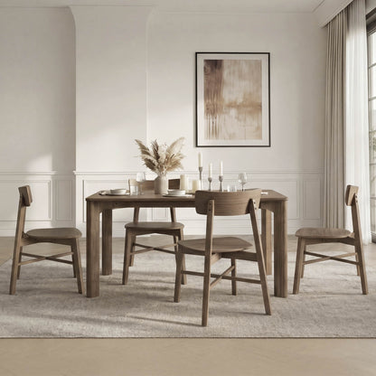 Wyatt Minimalist Wood Dining Chair