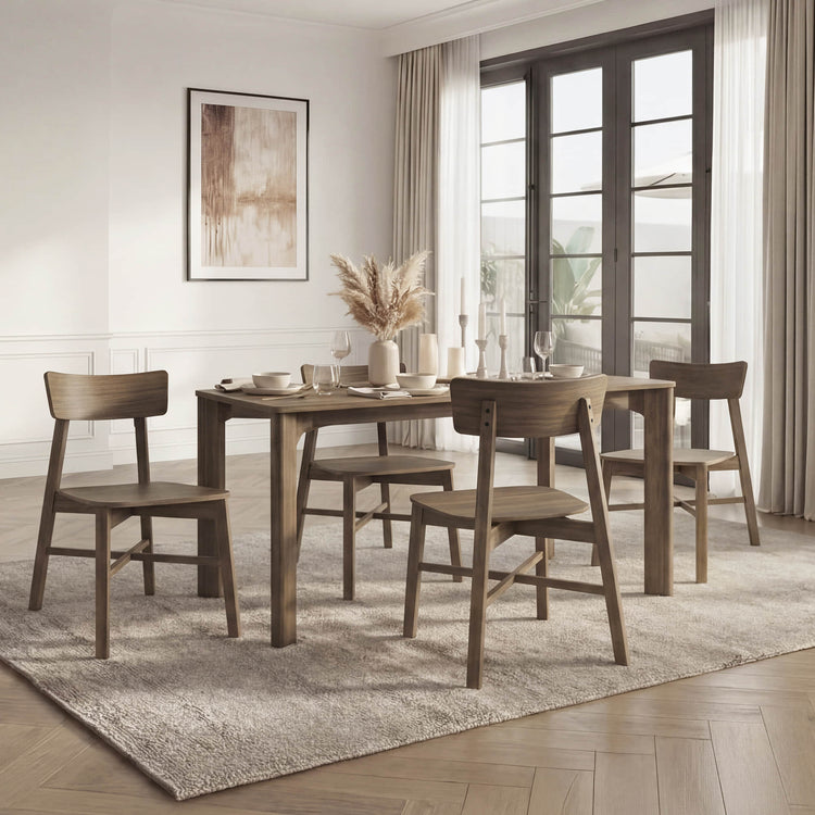 Wyatt Minimalist Wood Dining Chair