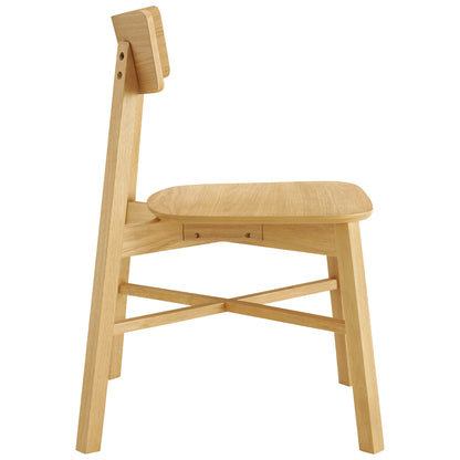 Wyatt Minimalist Wood Dining Chair