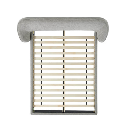 Zinnia Modern Design Curve Platform Bed