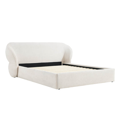 Zinnia Modern Design Curve Platform Bed