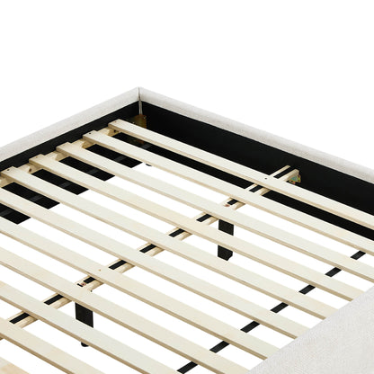 Zinnia Modern Design Curve Platform Bed