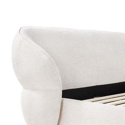 Zinnia Modern Design Curve Platform Bed